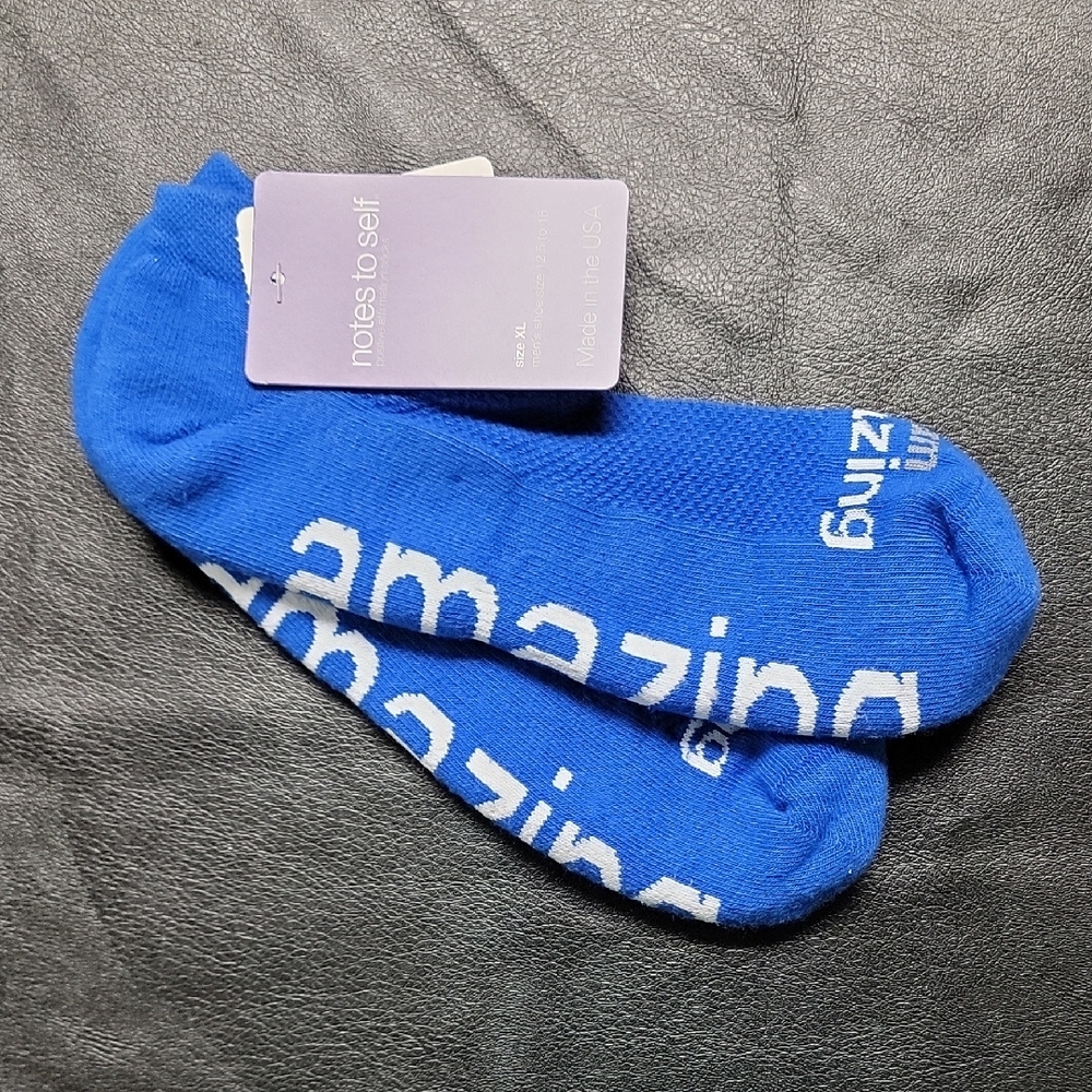 Notes To Self - "I Am Amazing" Socks